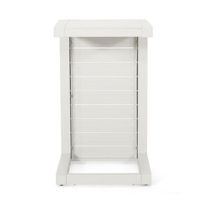 Aluminum Outdoor C - Shaped Side Table For Patio