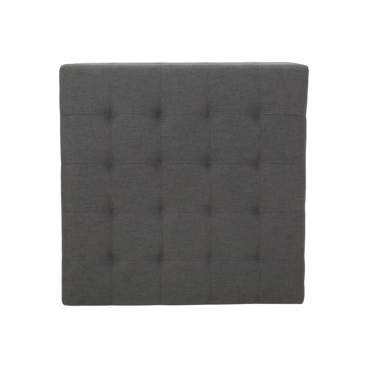 Upholstered Tufted Fabric Storage Ottoman