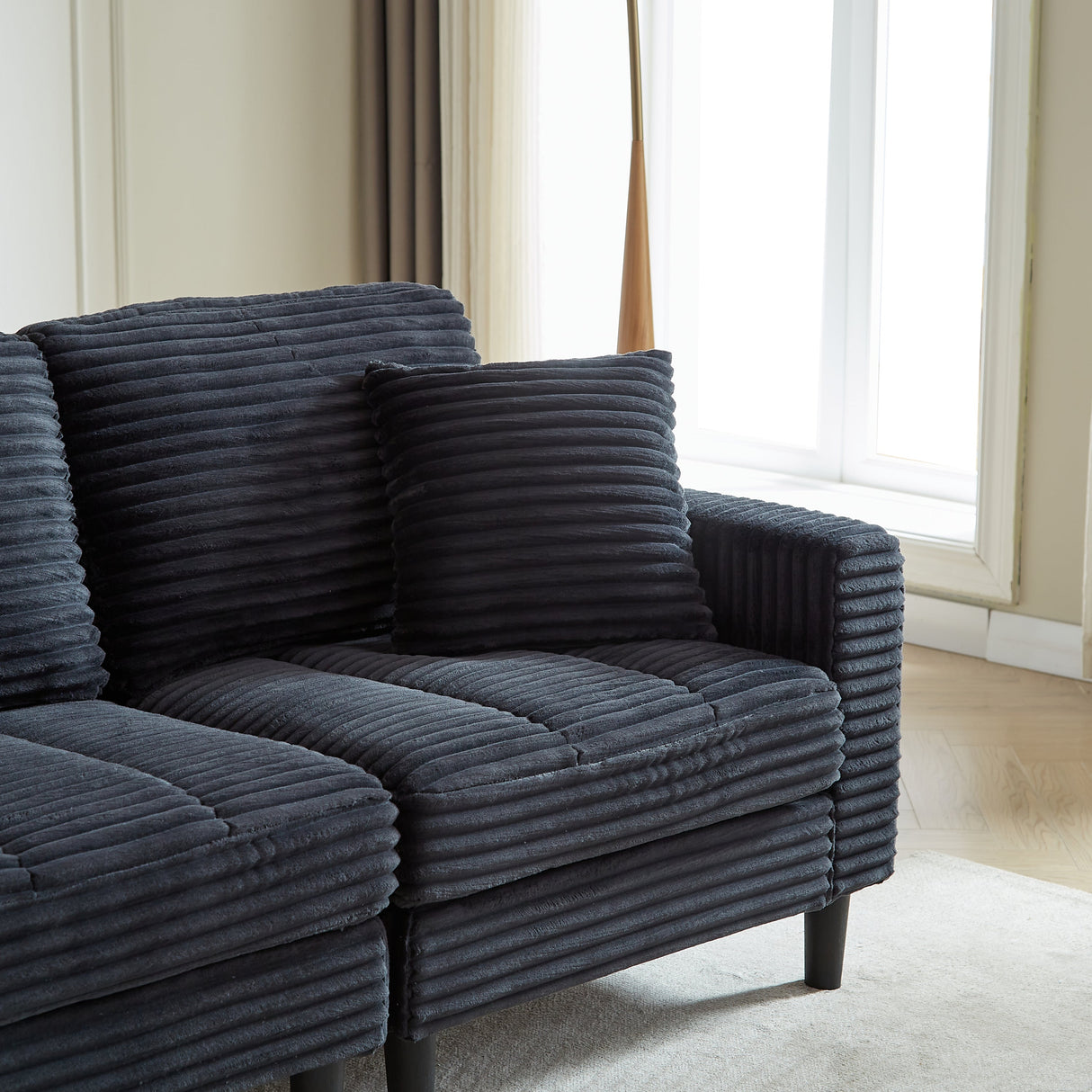 The Beverly Corduroy U-Shaped Sectional Sofa
