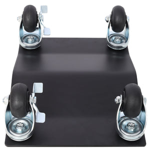 Heavy Duty Steel Vehicle Dollies With Brakes, 2500Lbs Capacity
