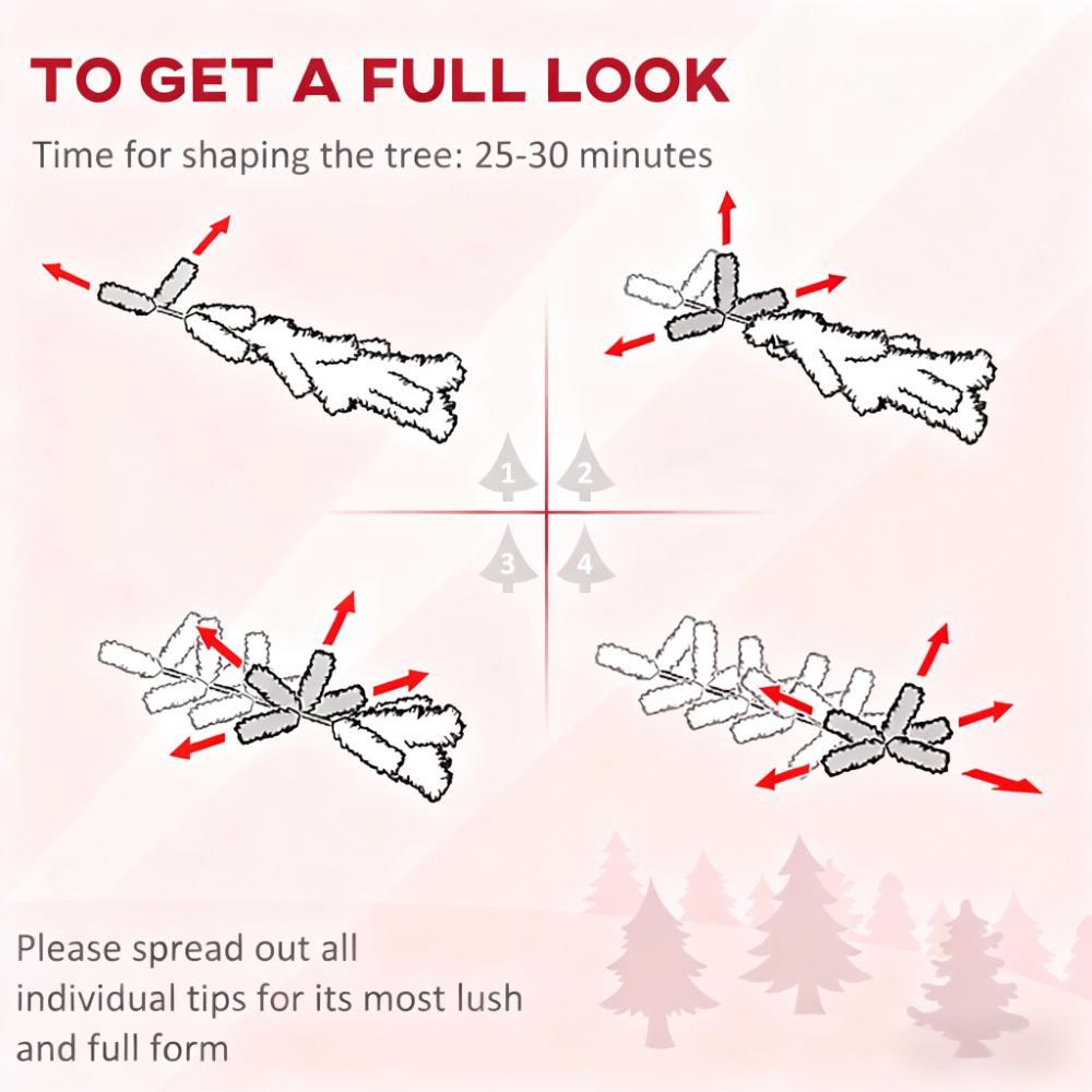 Artificial Pencil Christmas Tree Slim Design with Easy Setup