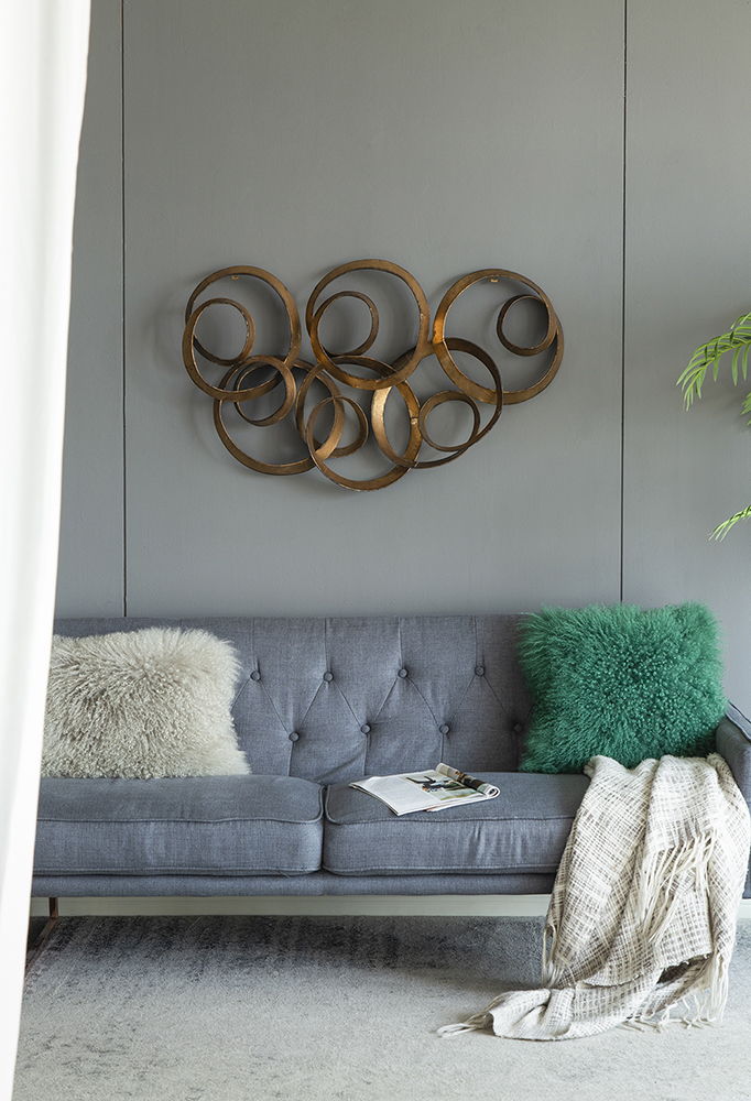 SerethaLeaf Wall Decor - Gold