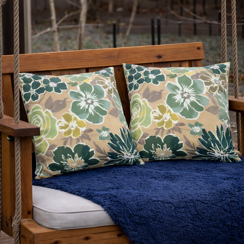 2 Pack Outdoor Throw Pillows, Waterproof & Fade-Resistant