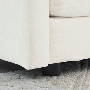 Comfy Deep Single Seat Sofa Upholstered Reading Armchair
