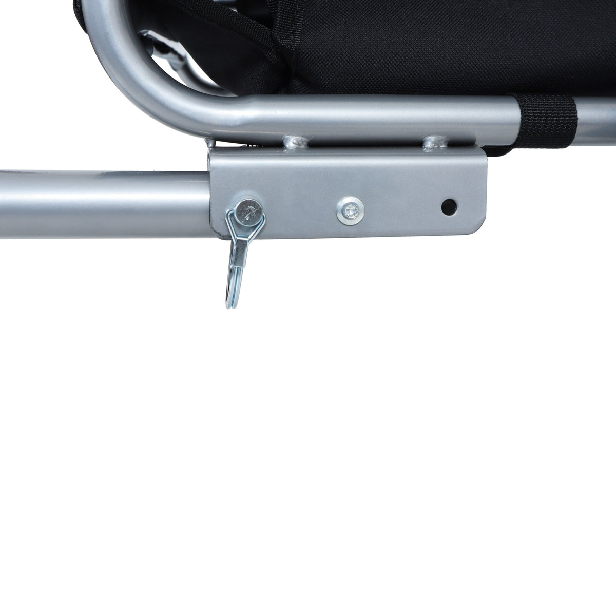 Large Folding Bike Trailer for Dogs with Mesh Ventilation - Gray