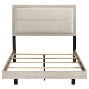 Trenton 54-inch Wood Full Panel Bed Rustic Cream