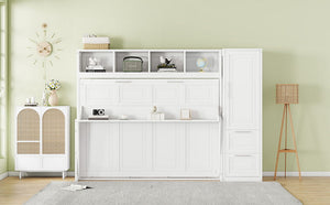 Space Saving Murphy Wall Bed With Closet And Drawers
