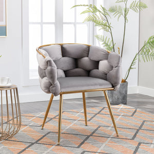 Luxury Modern Simple Leisure Single Sofa Chair Bedroom Lazy Person Household Dresser Stool Manicure Table Back Chair