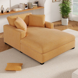 Oversized Chaise Lounge Chair Classic Design