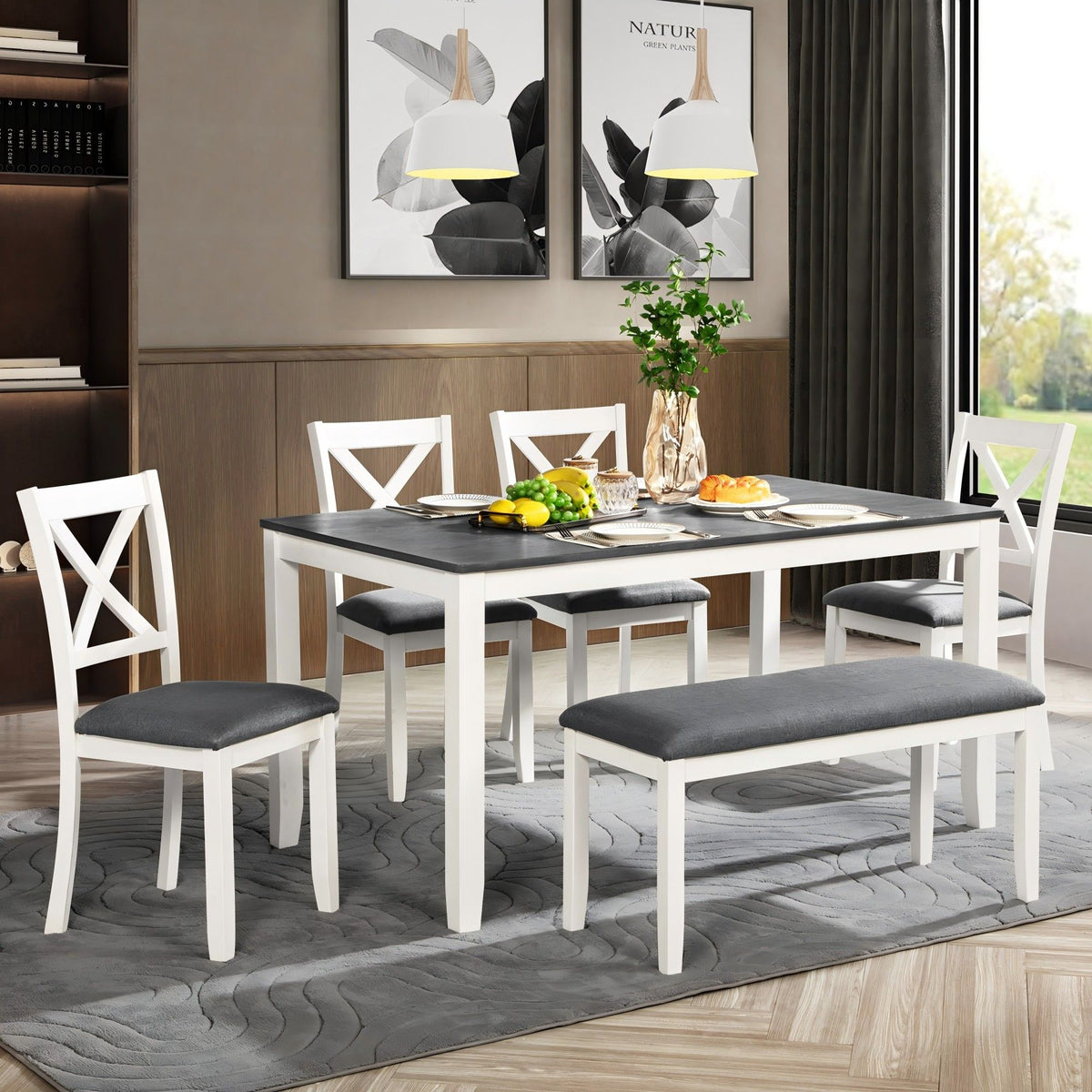 Modern Dining Table Set With Chairs For Kitchen