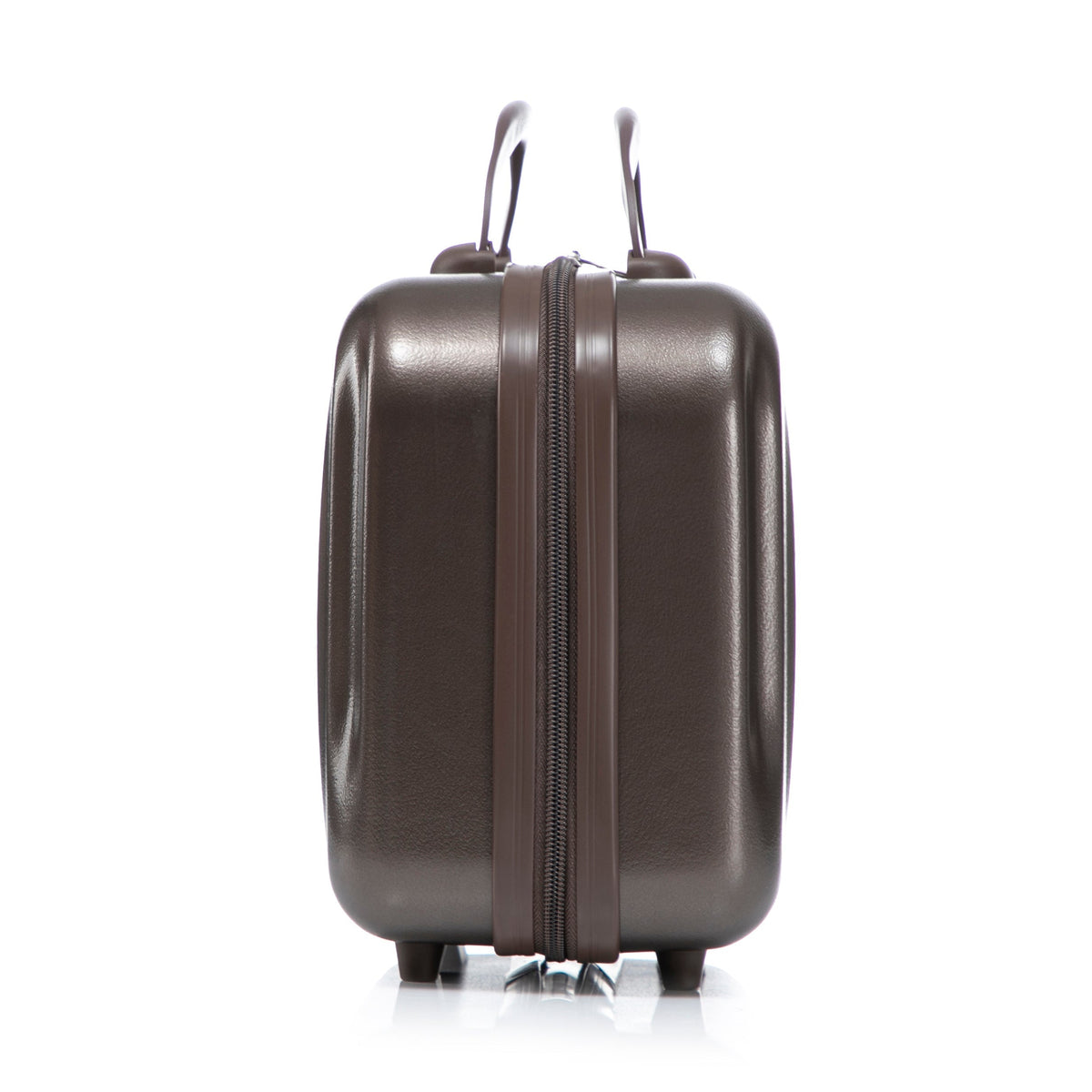 ABS Spinner Wheel Luggage Set with Cosmetic Case - Brown