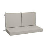 Set of 3 Outdoor Loveseat Cushion Set 48 x 24 Inch, Waterproof & Fade-Resistant