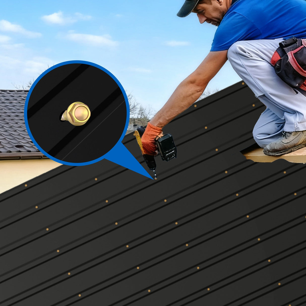 Metal Roof Panel Length 61IN Galvanized Roof Panels