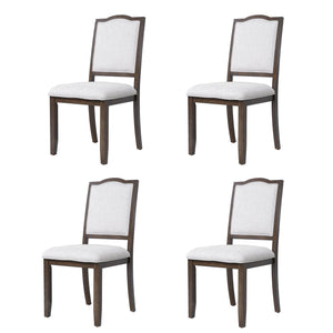 Farmhouse Dining Chairs Set of 4, Upholstered High Back