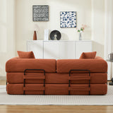 Folding Sofa Bed 78.5' Convertible Couch with 2 Pillows