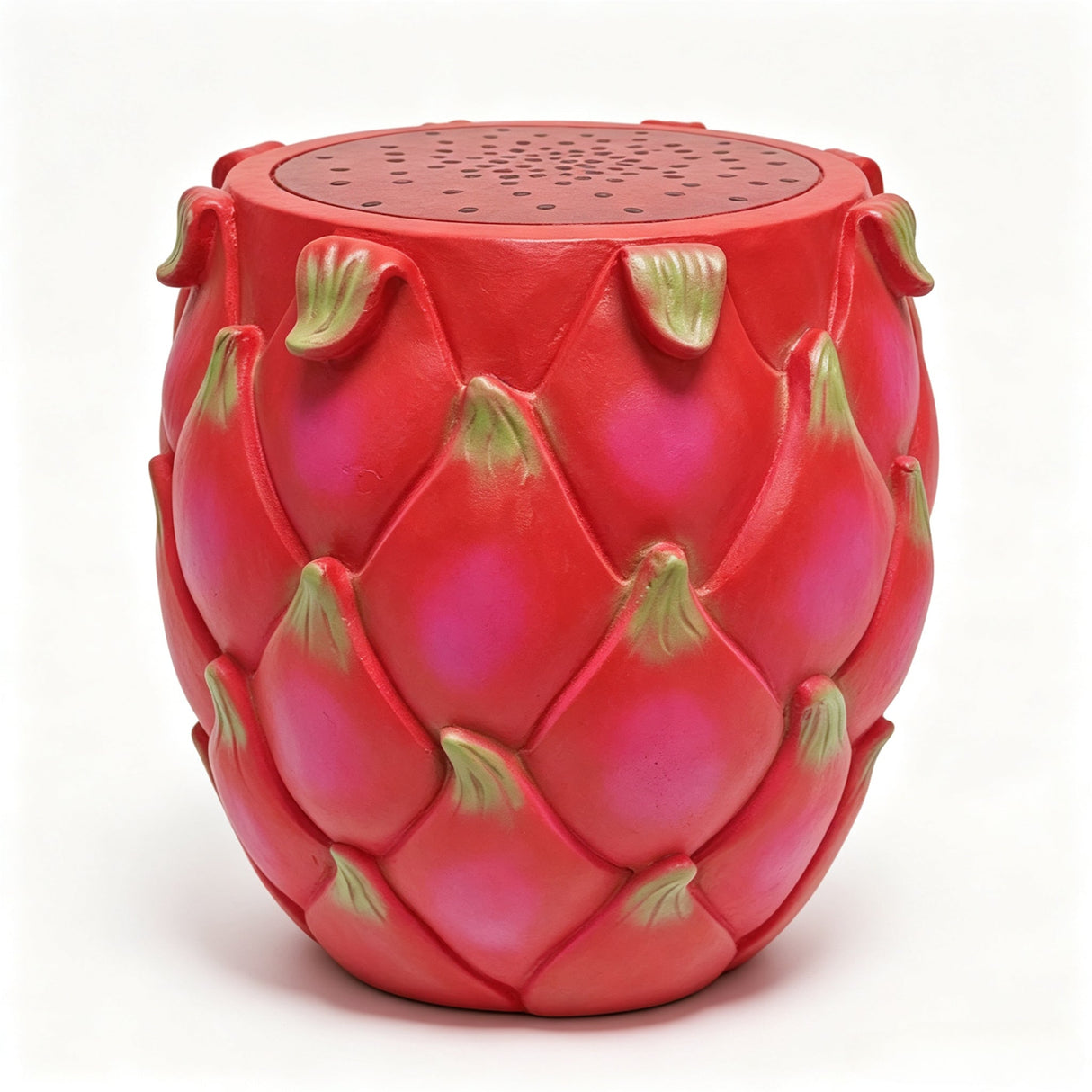 13.4" Oversized Resin Dragon Fruit Stool