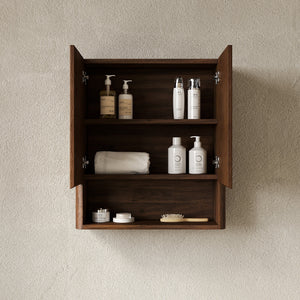 ZULA 26" Wall-Mounted Striped Bathroom Cabinet