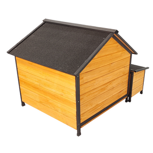 XPT088 Wearable and Strong Wooden Dog House with Metal Bowls and Toy Box