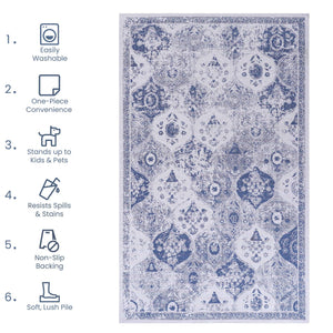 Maval - Stunning Washable Area Rug