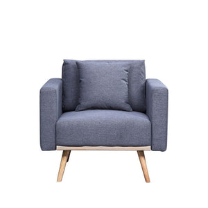 Easton - Fabric Living Room Set With USB Charging Ports Pockets And Pillows (Set of 2)