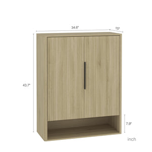 Wooden Shoe Storage Cabinet with Adjustable Shelves