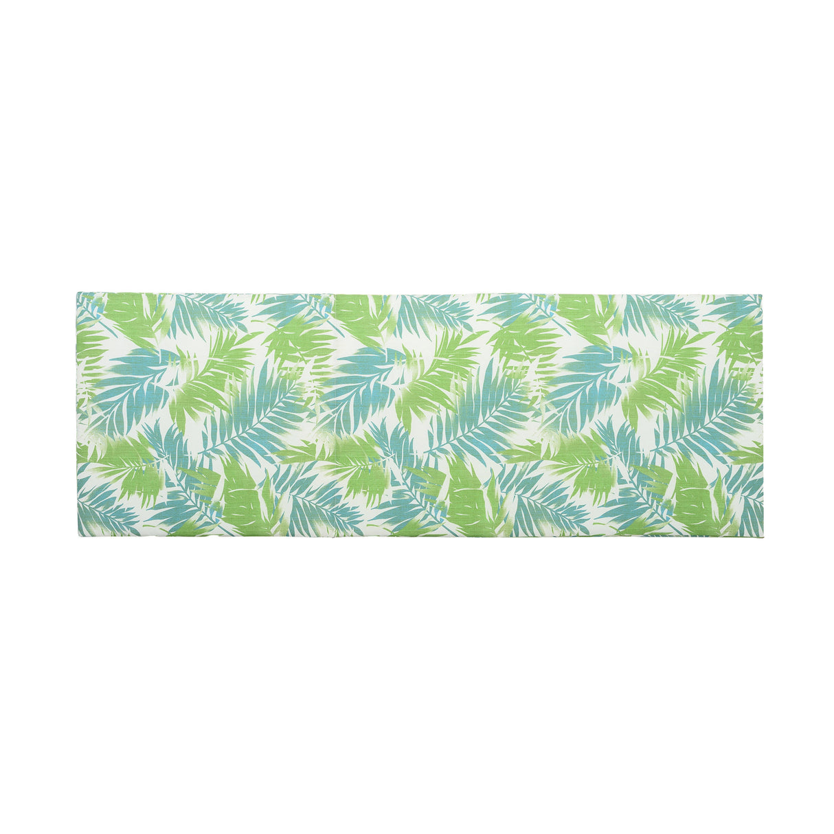 2" Thick Floral Chaise Lounge Cushion in Leaf Coconut