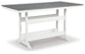 Transville - Counter Table W/Umb Opt