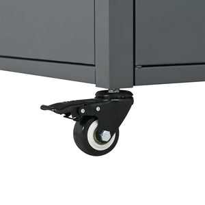 Foldable Outdoor Prep Station BBQ Cart Patio Dining Cart
