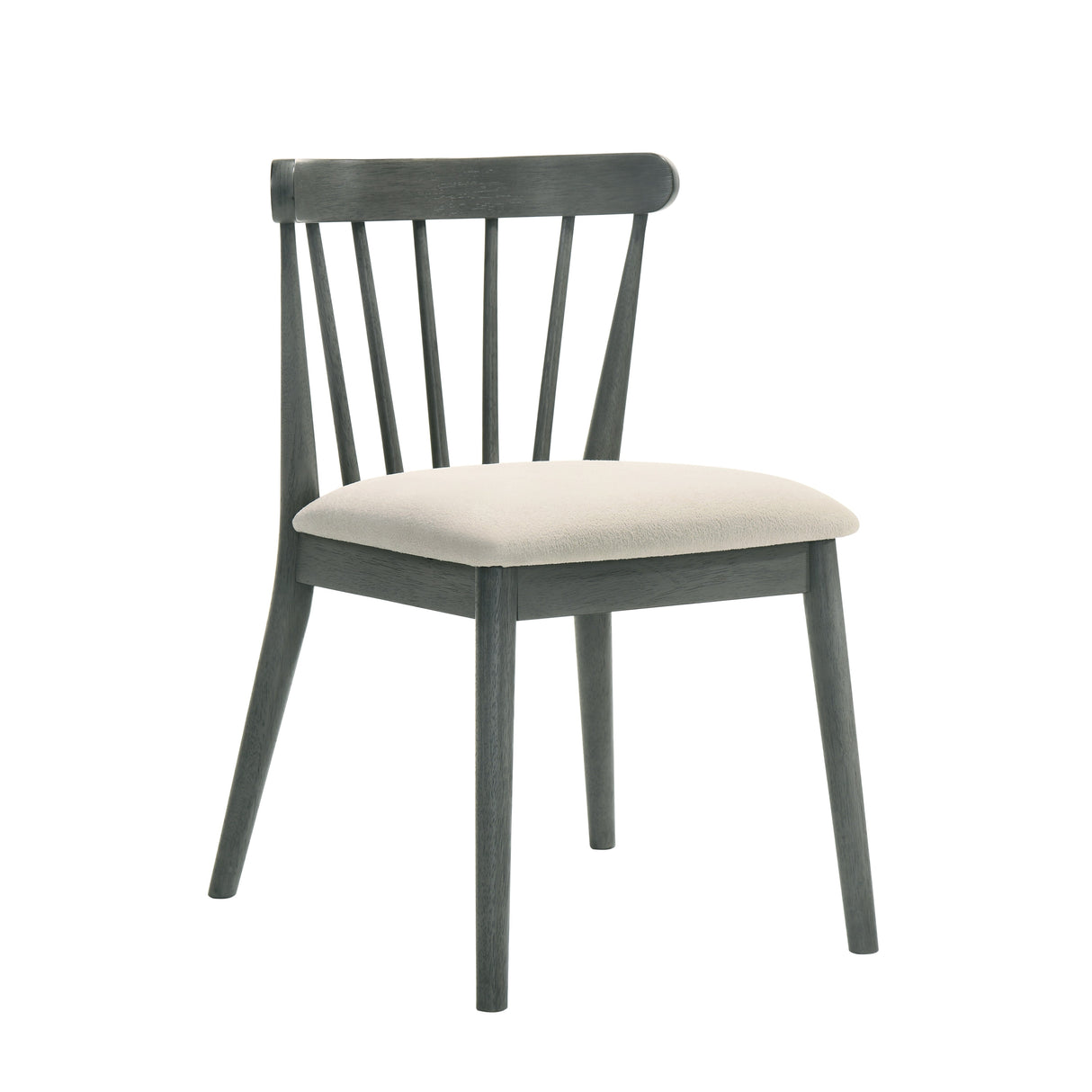 Modern Spindle Back Dining Chairs, Set of 2