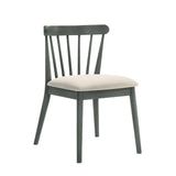 Modern Spindle Back Dining Chairs, Set of 2