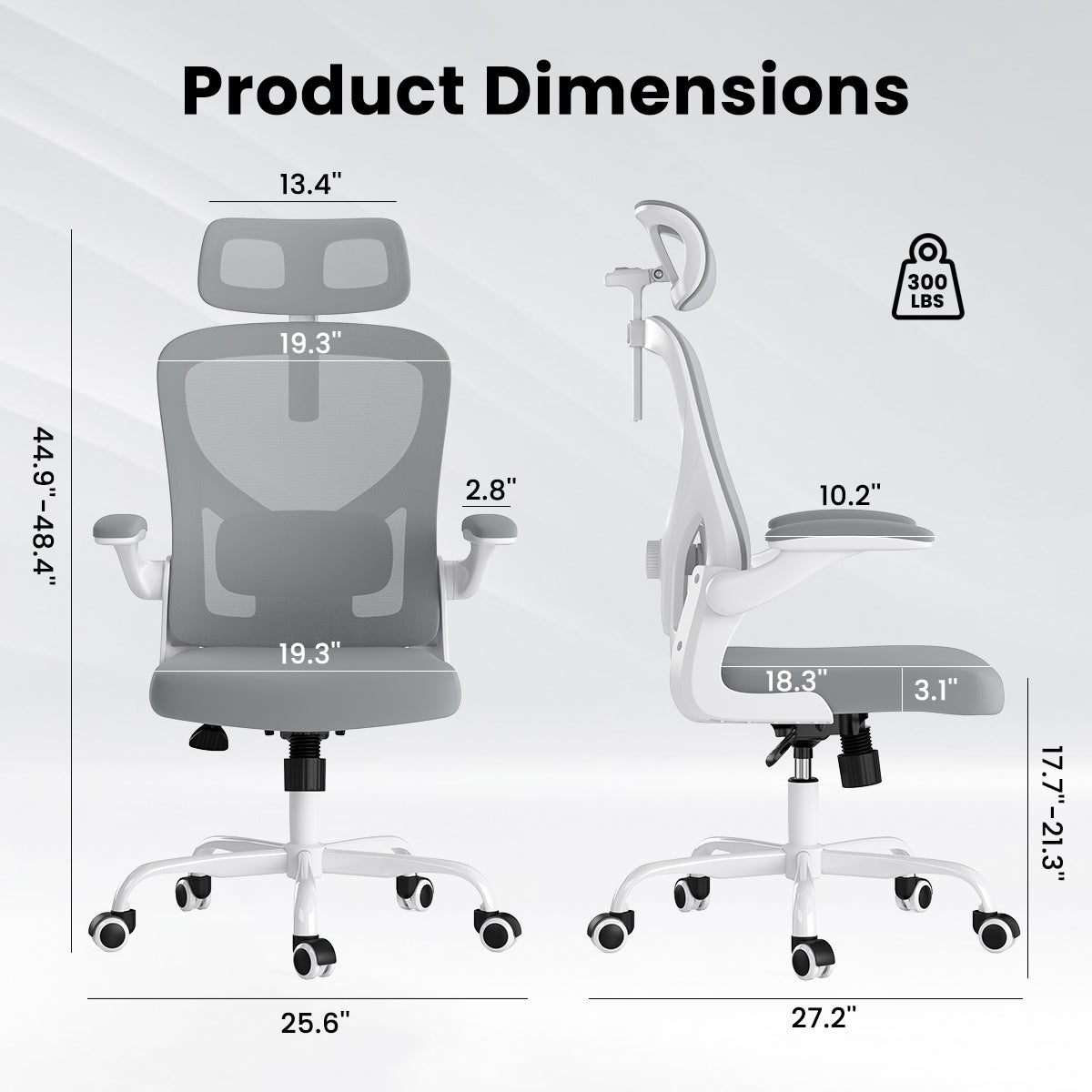Ergonomic Office Chair with Headrest and Lumbar Support