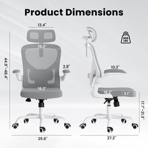 Ergonomic Office Chair with Headrest and Lumbar Support