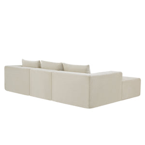 107" Compressed Sectional Sofa (Khaki)