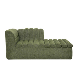 Upholstered L-Shaped Modular Sectional Sofa With Chaise, Wave-Shaped Armrest
