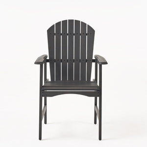 Outdoor Weather Resistant Acacia Wood Adirondack Dining Chairs (Set of 2)