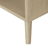 2 Door Shoe Rack, Freestanding, Modern Shoe Storage Cabinet, For Entryway - Natural