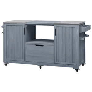 K&K 66.5" Outdoor Kitchen Island for Big Green Egg Grills
