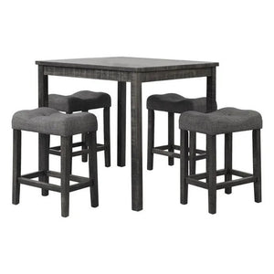 5 Piece Transitional Counter Dining Set