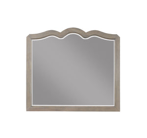 Scallop Shaped Mirror - White Poplar