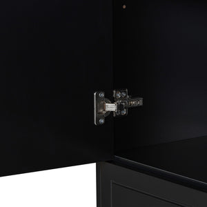 Modern Bathroom Storage Cabinet With Two Laundry Baskets, One Drawer, Adjustable Shelf