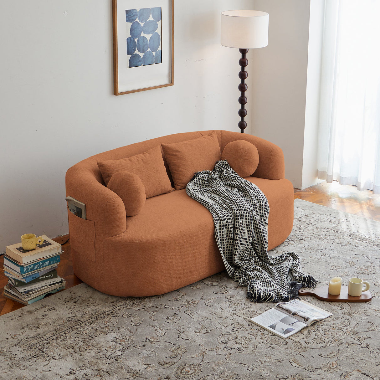 Sofa-in-a-Box, Memory Foam 2-Seater Couch