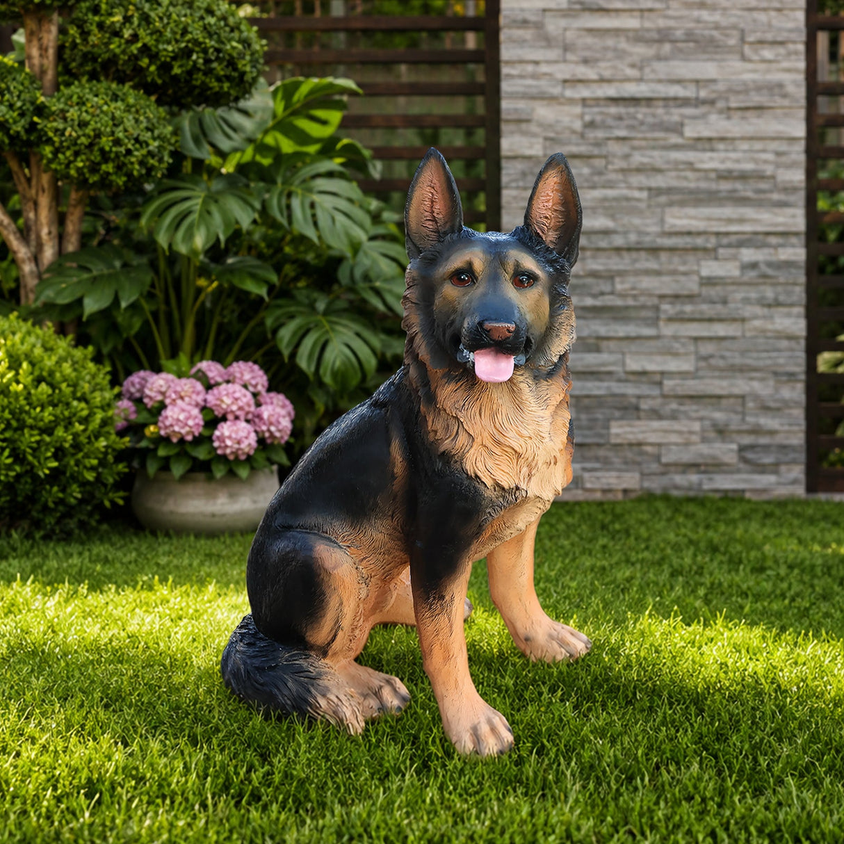 Outdoor Dog Statues German Shepherd Dog Statue for Garden
