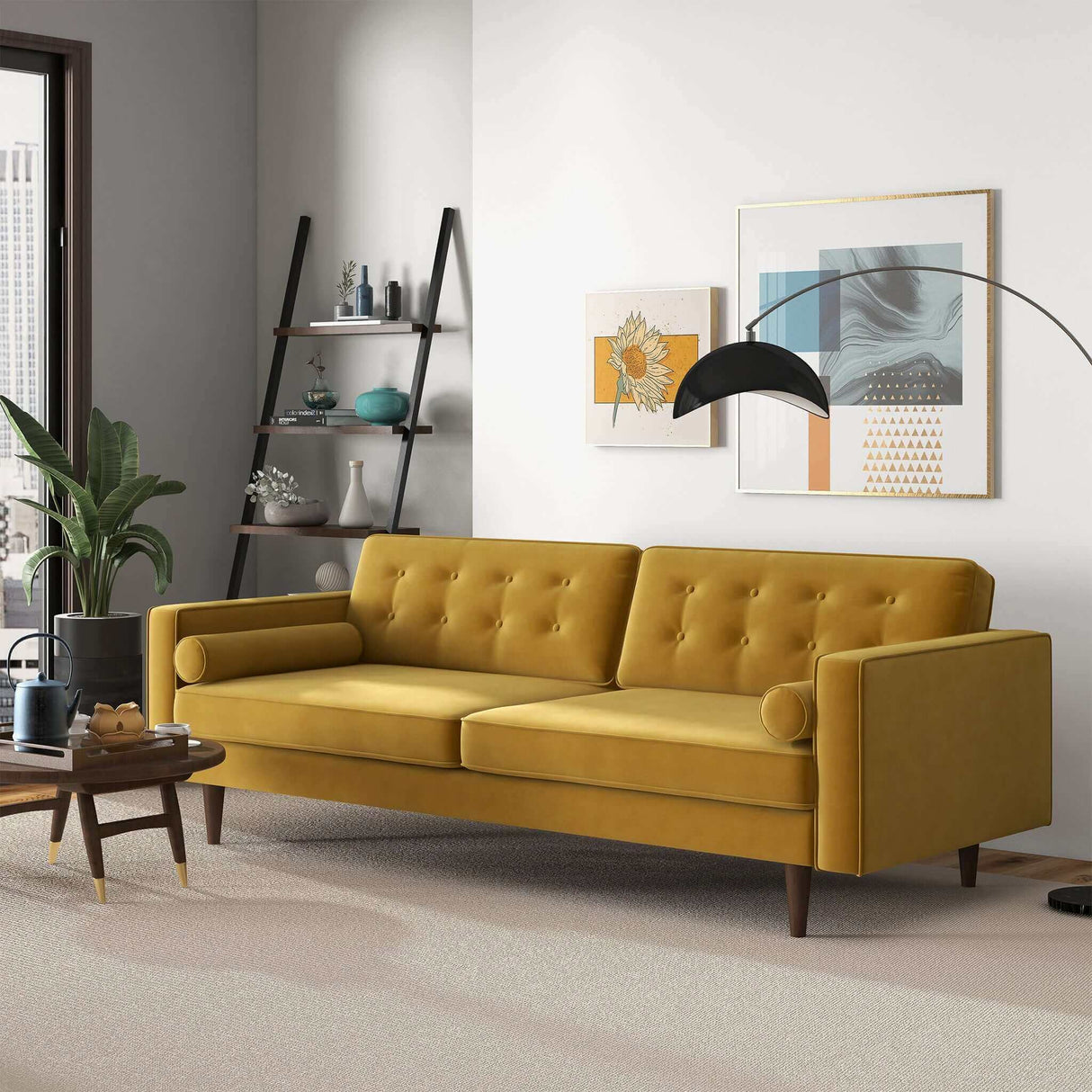 Casey Mid Century Modern Sofa