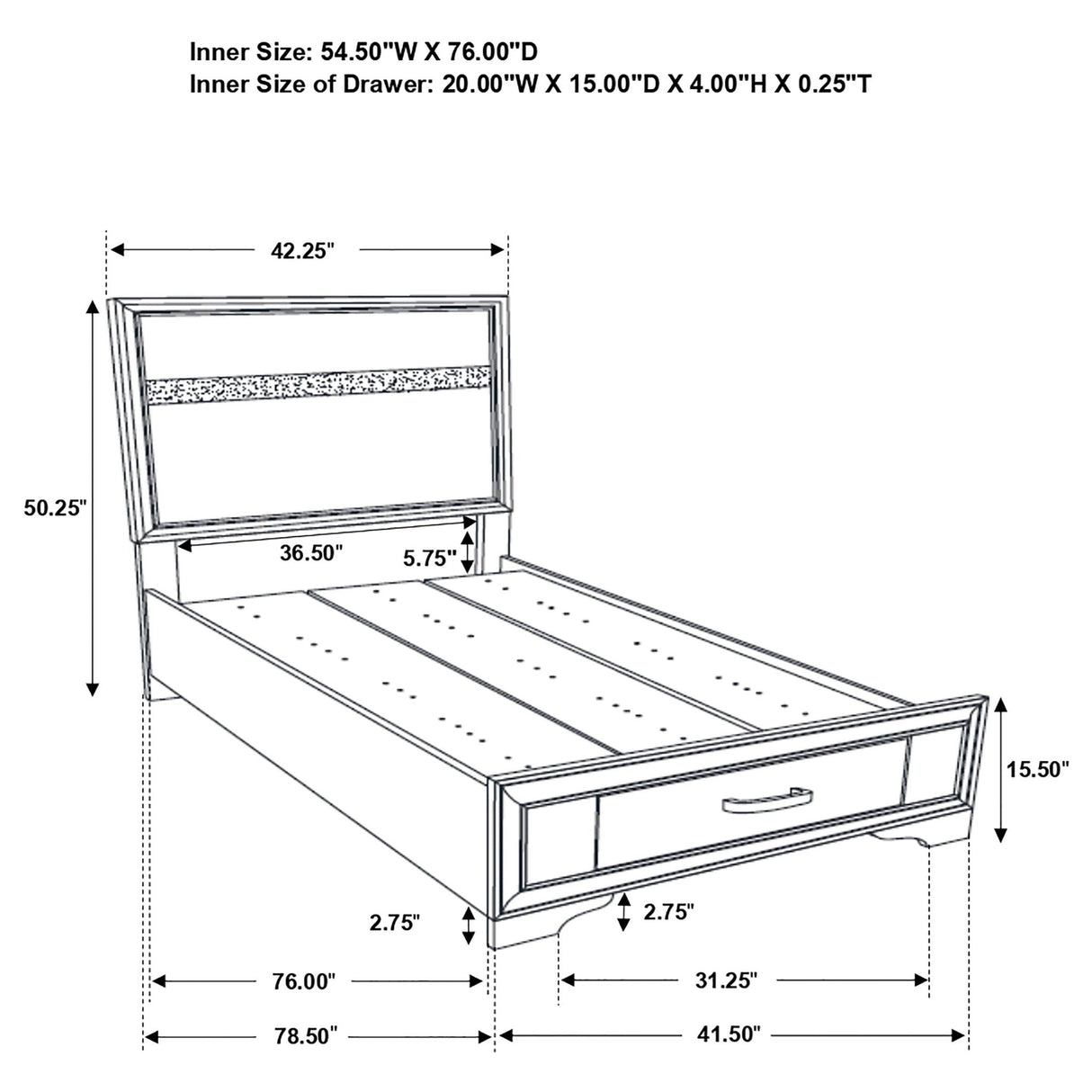Annie - 5 Piece Bedroom Set