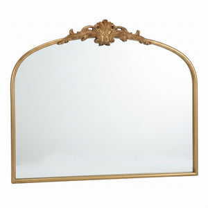 32''x24.4'' Baroque Vintage Arched Wall Mirror