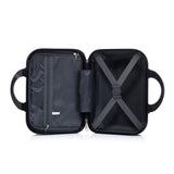 14'/20' 2-Piece ABS Spinner Wheel Luggage Set with Combination Lock and Cosmetic Case