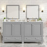 60" White Bathroom Vanity Set