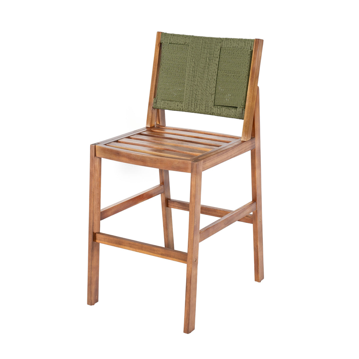 Outdoor Acacia Wood Bar Stools (Set of 2)