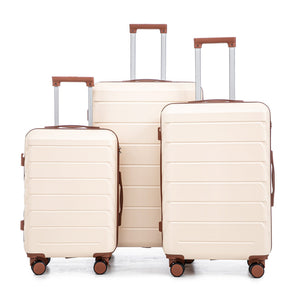 3-Piece ABS Spinner Wheel Luggage Set