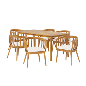 Klismos Outdoor Patio 7PCS Dining Set